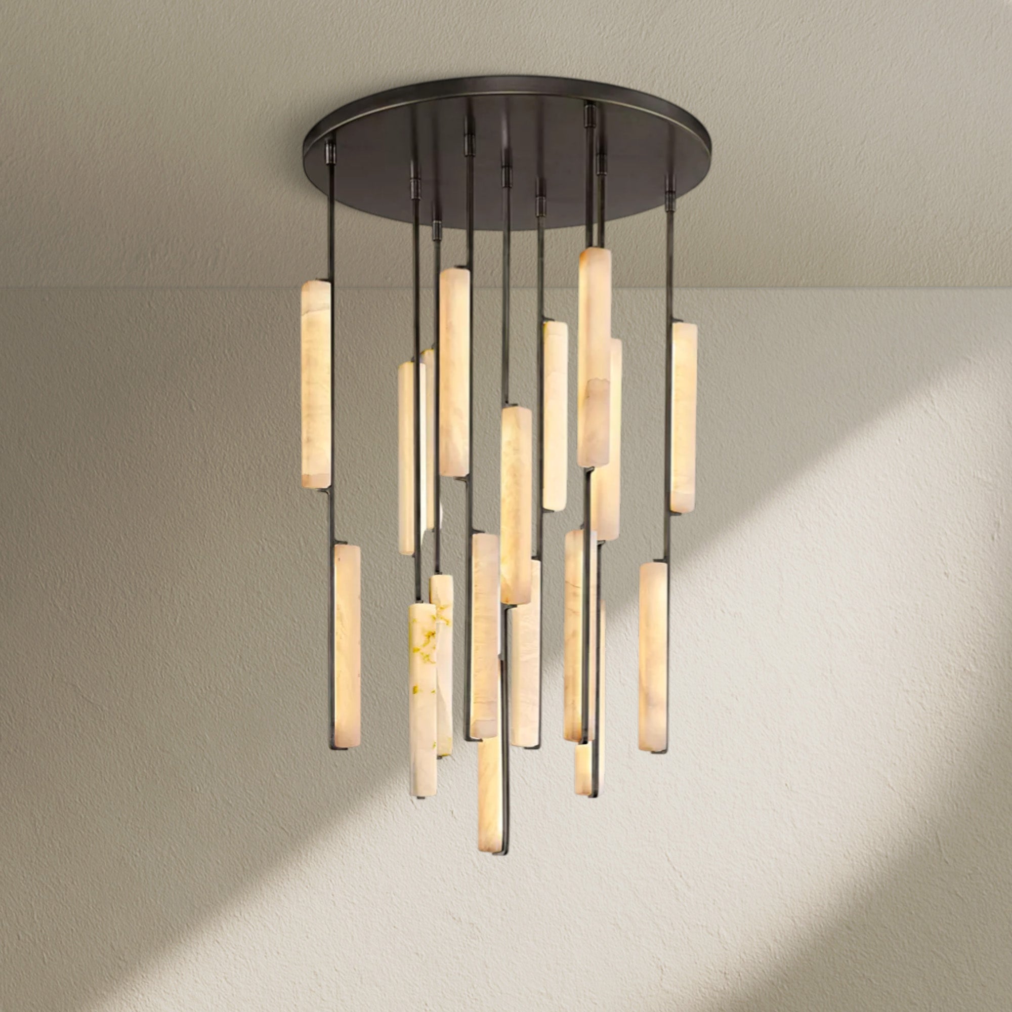 Aufz Alabaster Round Chandelier