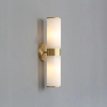 Joyfuzzy Althea Modern Sutton Linear Alabaster Wall Sconce, Wall Lamp For Living Room, Bathroom