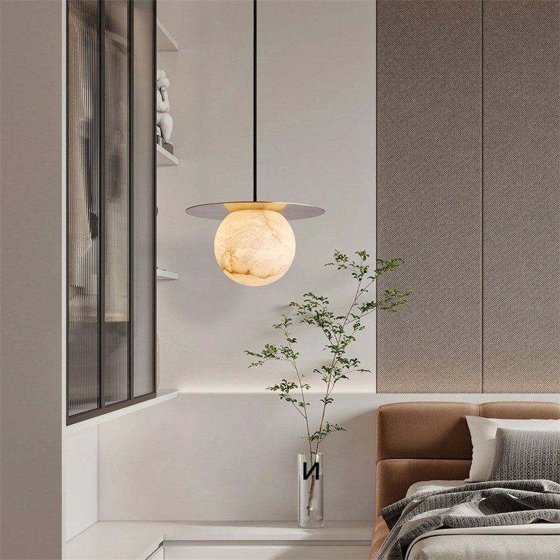 Joyfuzzy Boris Spanish Alabaster Bedside Pendant
