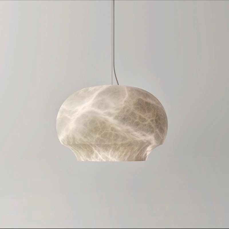 Joyfuzzy Eamon Alabaster Pendant Light, Modern Kitchen Lighting