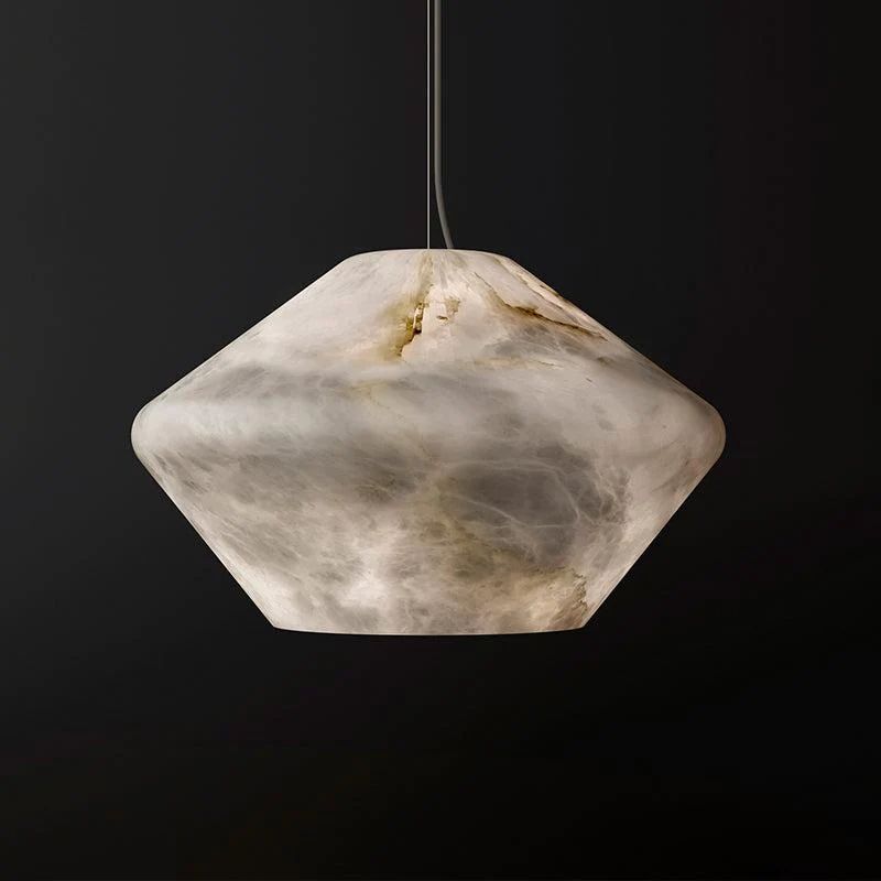 Joyfuzzy Finlay Alabaster Pendant Light, Kitchen Island Pendant Light