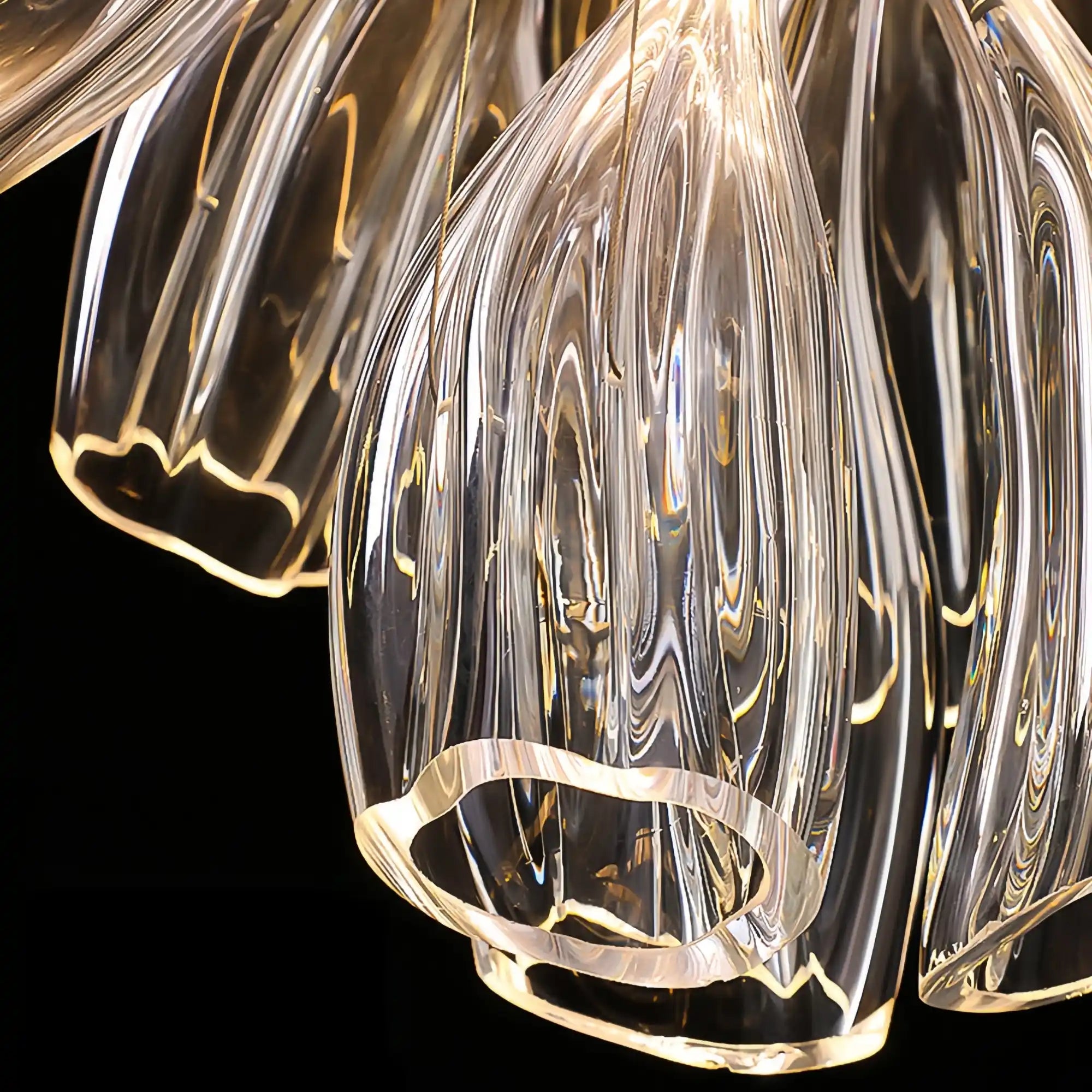 Joyfuzzy Flower Glass Foyer Chandelier
