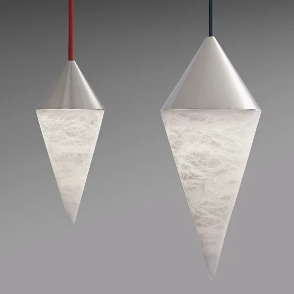 Joyfuzzy Hannah Alabaster Chandelier, Simple Pendant Light