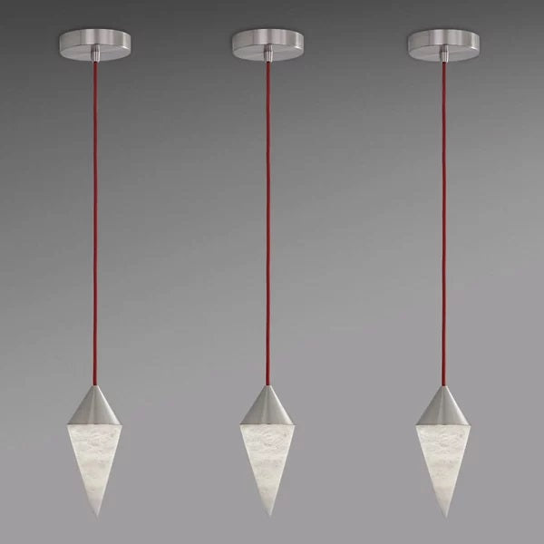 Joyfuzzy Hannah Alabaster Chandelier, Simple Pendant Light