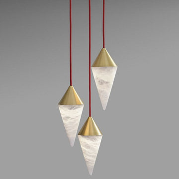 Joyfuzzy Hannah Alabaster Chandelier, Upscale Chandelier Lighting
