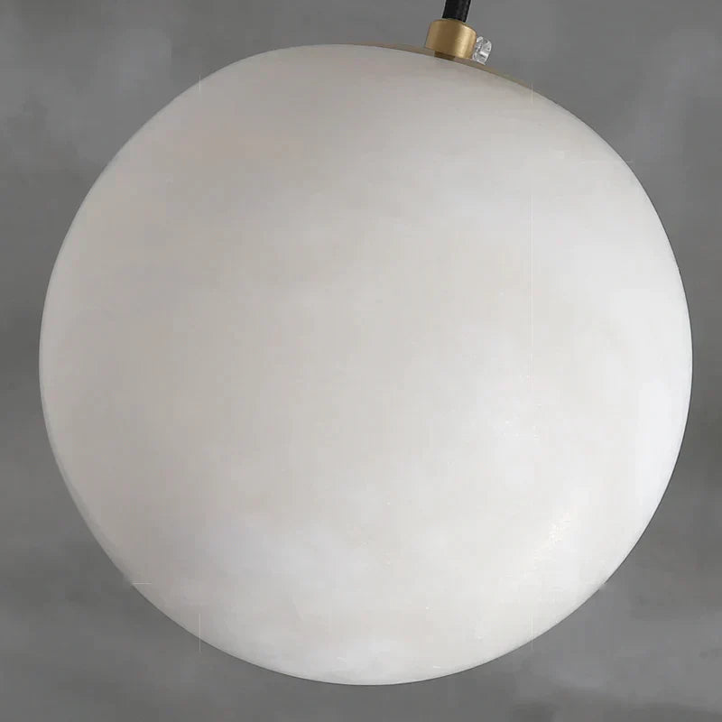 Joyfuzzy Hansa Alabaster Ball Pendant Light, Island Mini Pendant Light