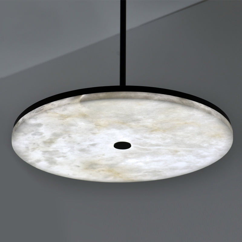 Joyfuzzy Hazel Contemporary Alabaster Pendant Light for Living and Dining Spaces