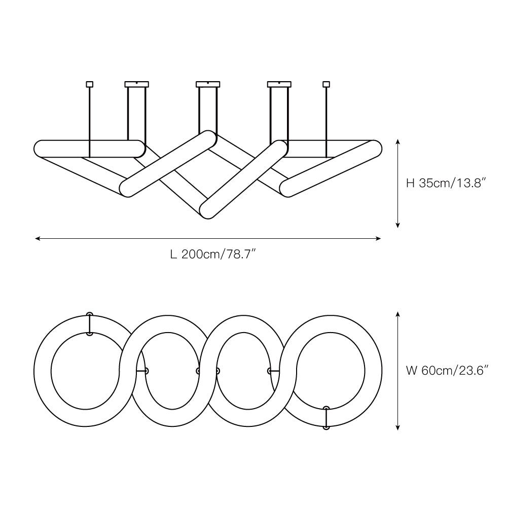 Joyfuzzy Infinity Massive Alabaster Chandelier