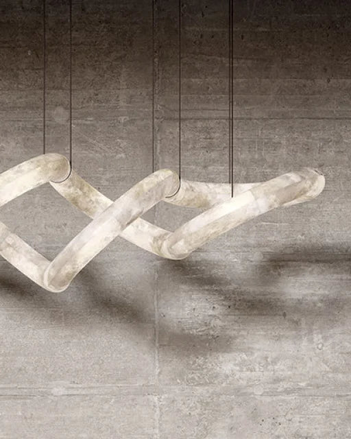 Joyfuzzy Infinity Massive Alabaster Chandelier