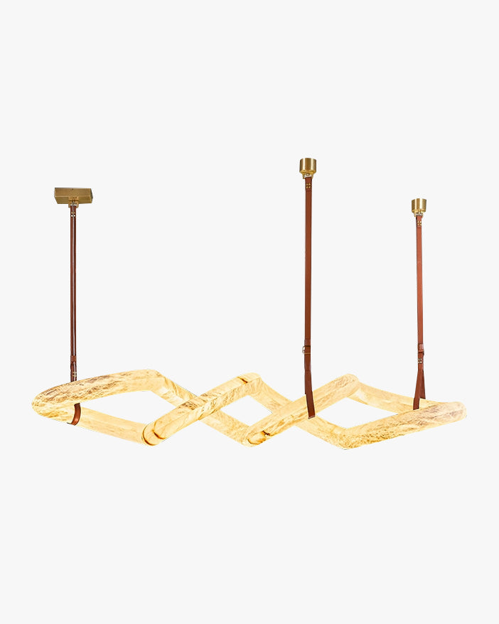 Joyfuzzy Infinity Massive Alabaster Chandelier