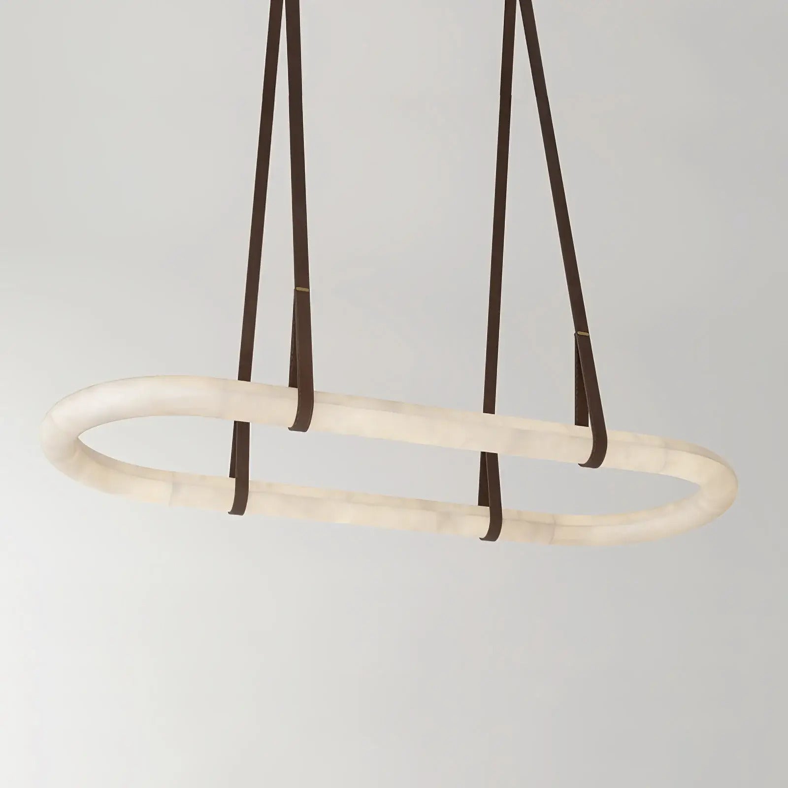 Joyfuzzy Circle Alabaster Chandelier