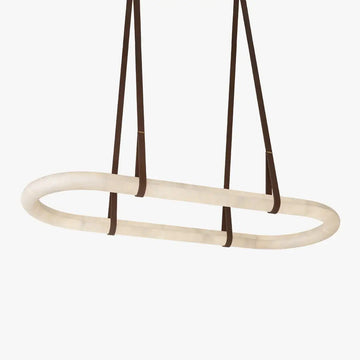 Joyfuzzy Circle Alabaster Chandelier
