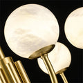 Joyfuzzy Modern Luxury Alabaster Chandelier, Pendant Brass Chandelier