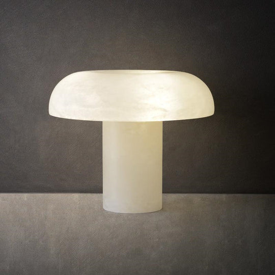 Joyfuzzy Modern Luxury Alabaster Mushroom Table Lamp, Bedside Table Lamp