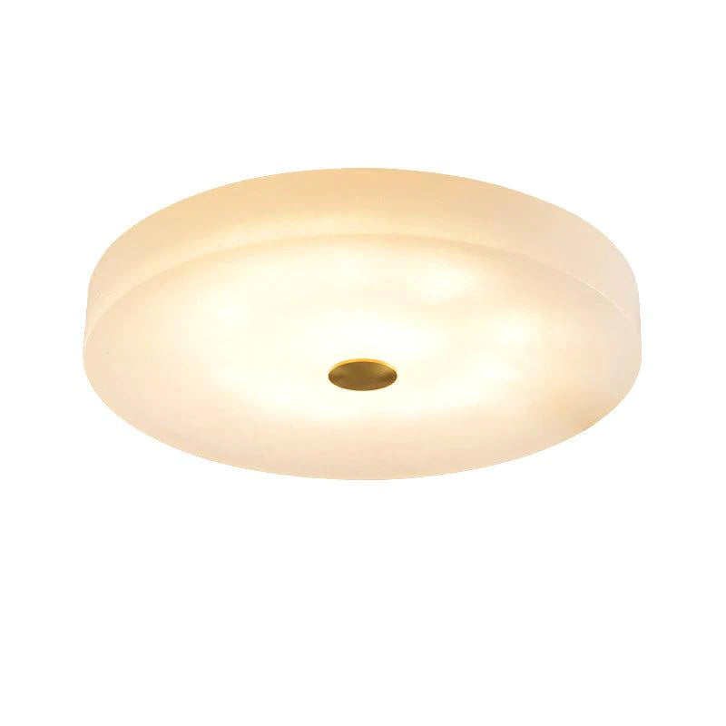 Joyfuzzy Modern Round Alabaster Flush Mounted chandelier