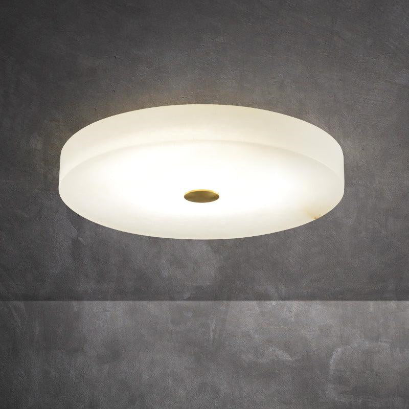 Joyfuzzy Modern Round Alabaster Flush Mounted chandelier