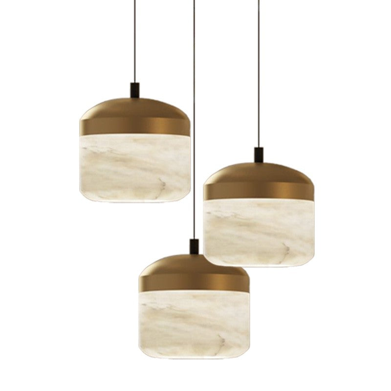 Joyfuzzy Queena Modern Alabaster Pendant, Kitchen Island Pendant Light