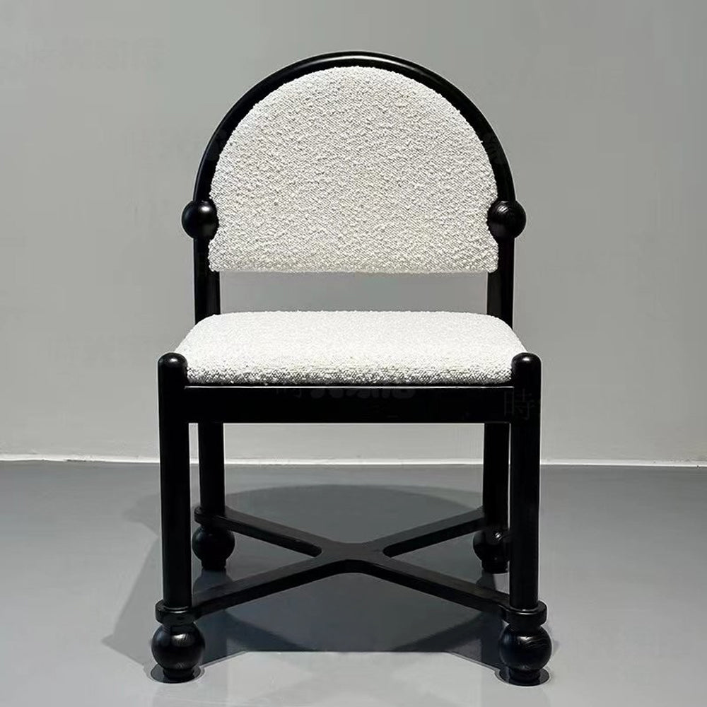 White Accent Chair - Mid Modern Furniture Upholstered Dining Chairs for Stylish Homes