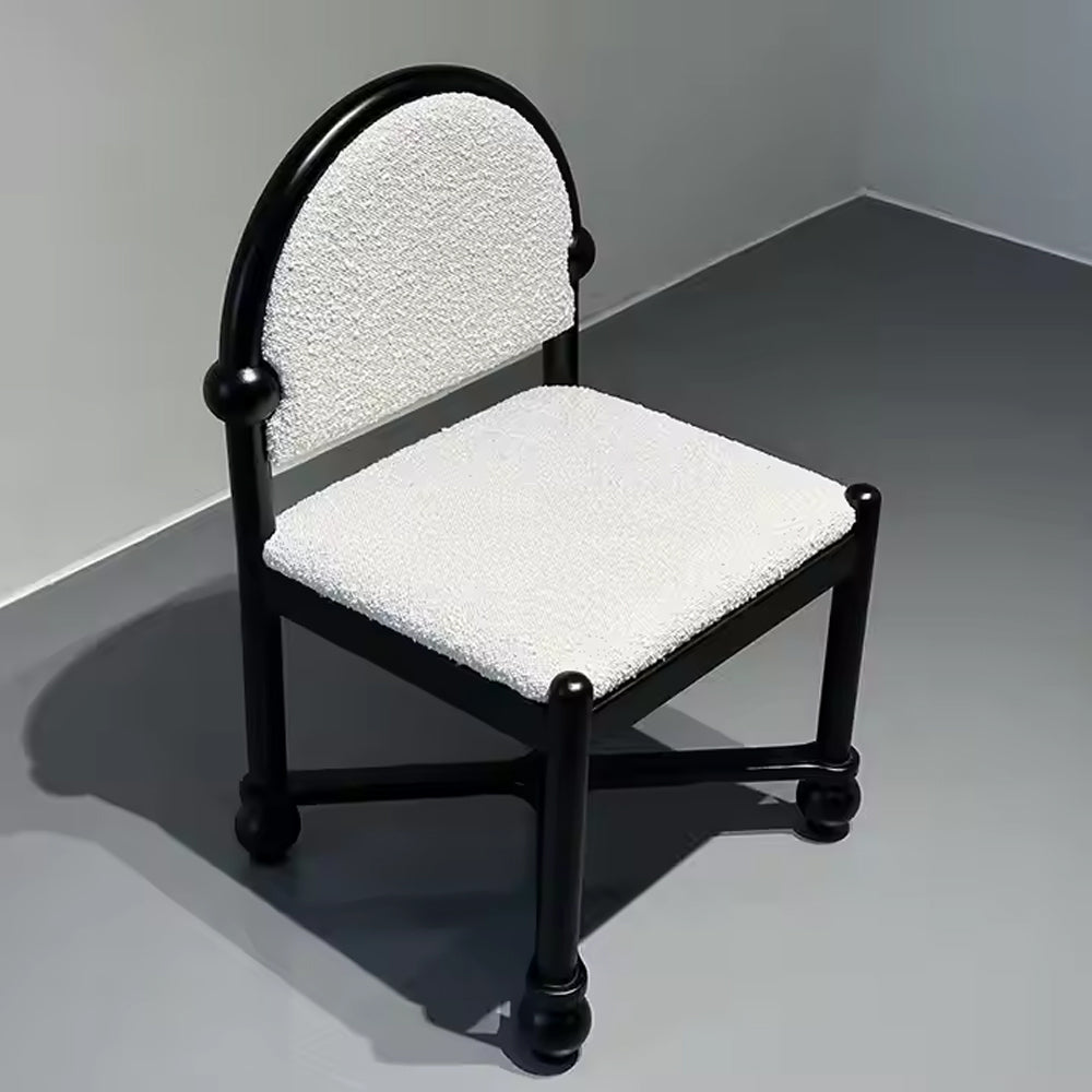 White Accent Chair - Mid Modern Furniture Upholstered Dining Chairs for Stylish Homes