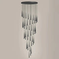 Minimalism Foyer Staircase Chandelier Ceiling Pendant Lighting Fixture For Living Room Entryway In Gold/ Black Finish - Joyfuzzy
