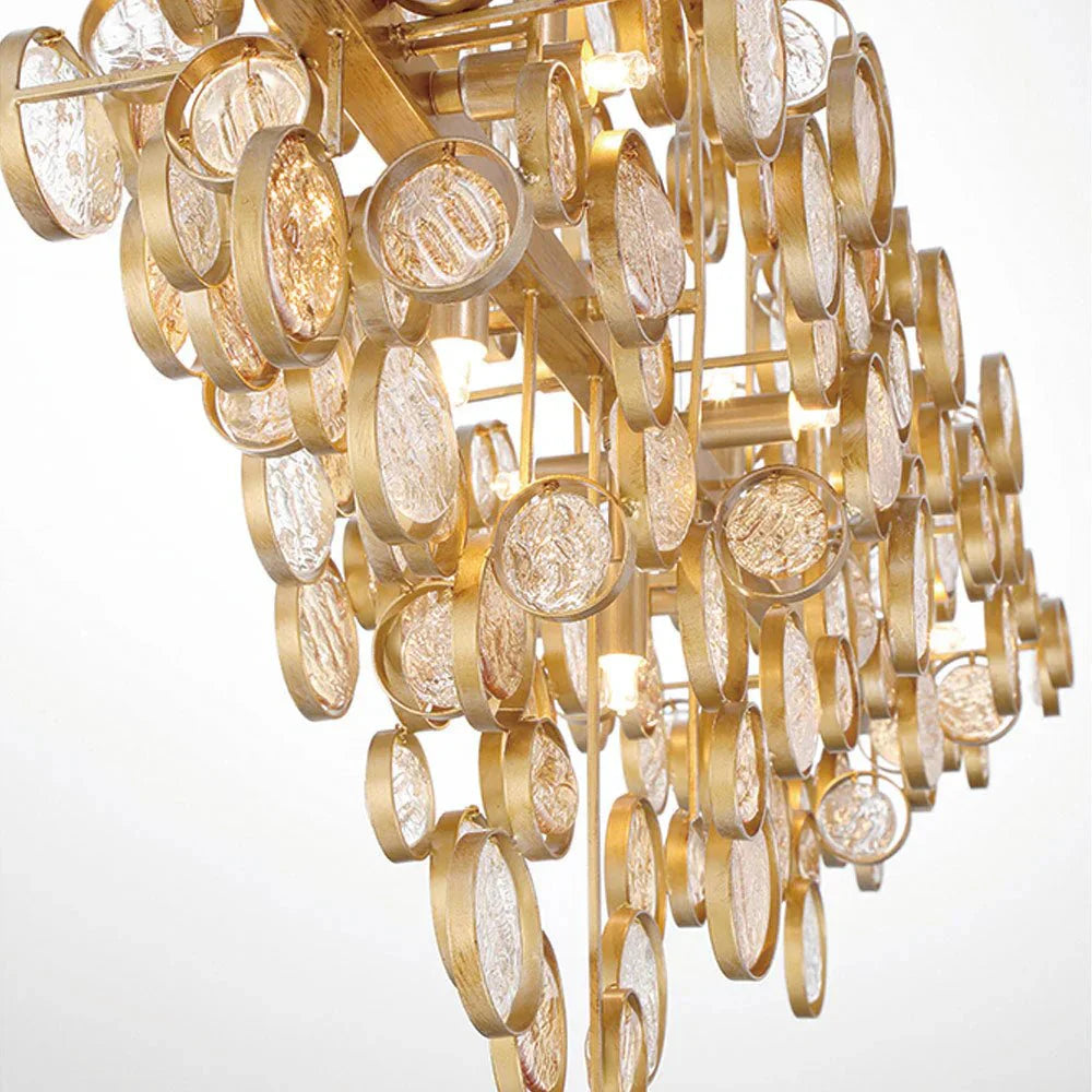 Mirella Trento Clustered Glass Linear Chandelier - Joyfuzzy