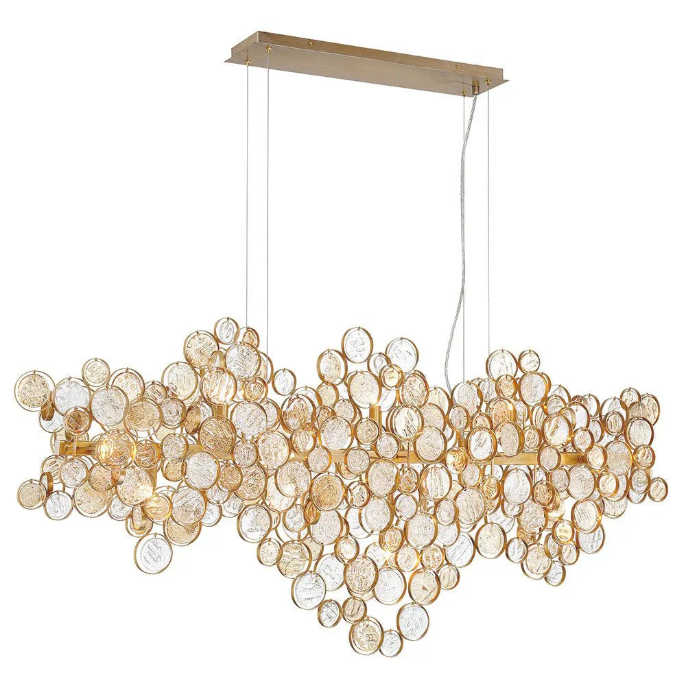Mirella Trento Clustered Glass Linear Chandelier - Joyfuzzy