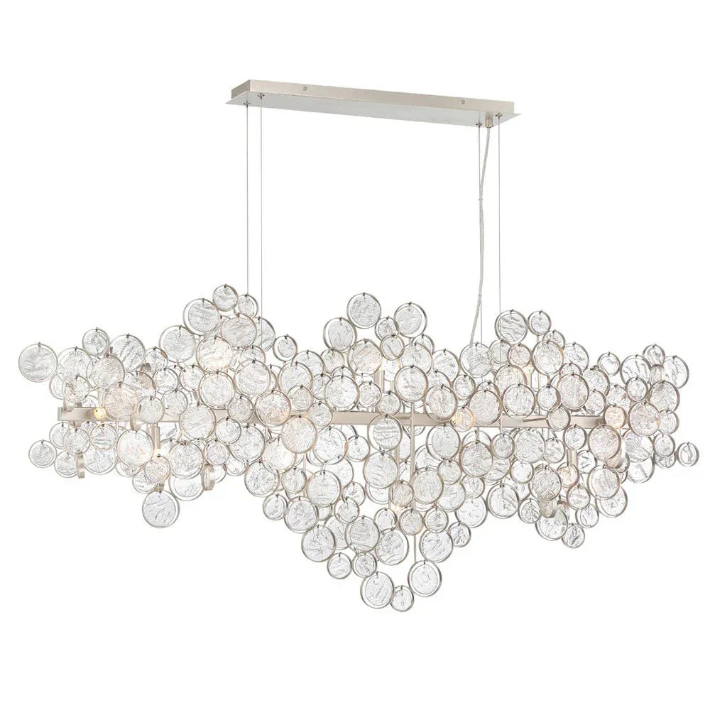 Mirella Trento Clustered Glass Linear Chandelier - Joyfuzzy