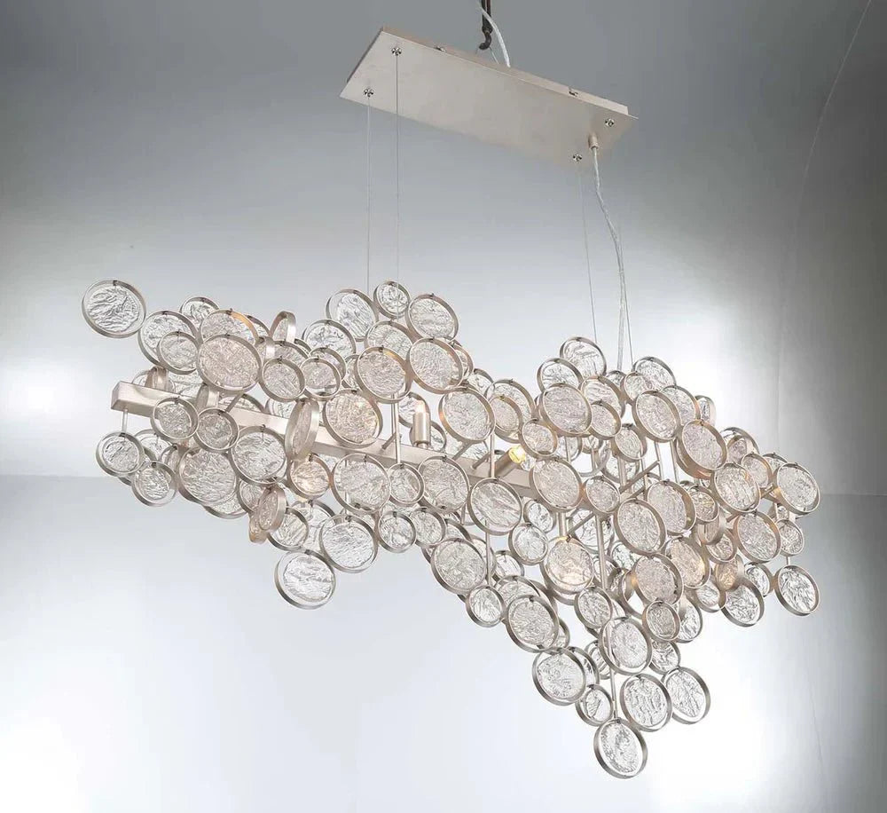 Mirella Trento Clustered Glass Linear Chandelier - Joyfuzzy