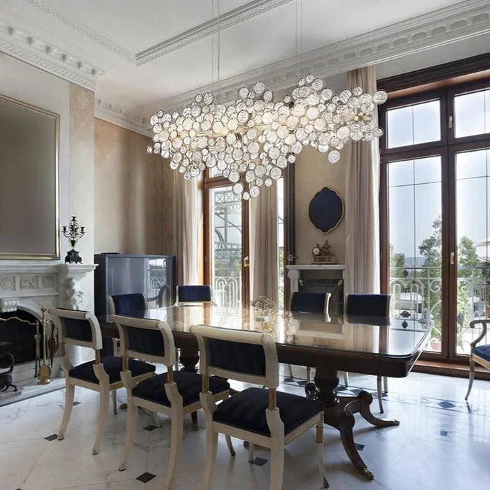 Mirella Trento Clustered Glass Linear Chandelier - Joyfuzzy