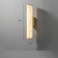 Modern Alabaster Bathroom Sconce - LargeBlackJoyfuzzy