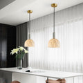 Modern Alabaster Bedside Pendant Light, Bedroom Pendant Lamp - SmallJoyfuzzy