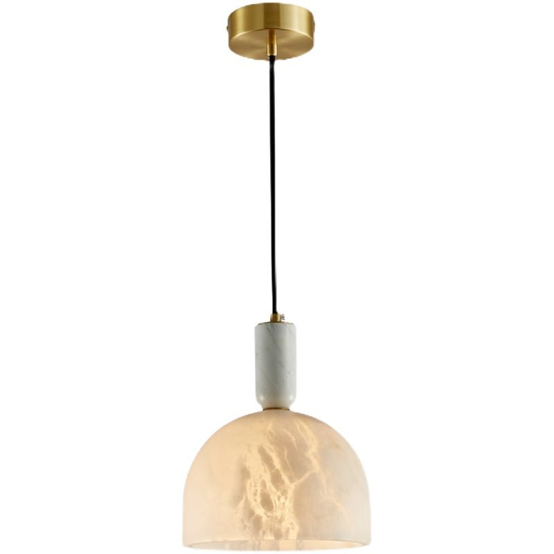 Modern Alabaster Bedside Pendant Light, Bedroom Pendant Lamp - SmallJoyfuzzy