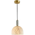 Modern Alabaster Bedside Pendant Light, Bedroom Pendant Lamp - SmallJoyfuzzy