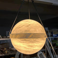 Modern Alabaster Globe Pendant Light - Joyfuzzy