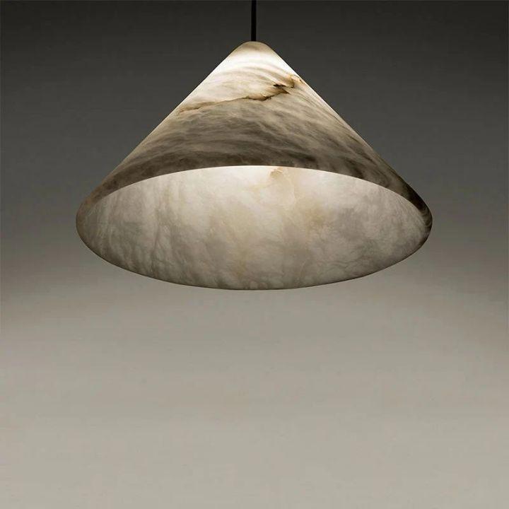 Modern Alabaster Kitchen Island Pendant Light - Large - D13"Joyfuzzy