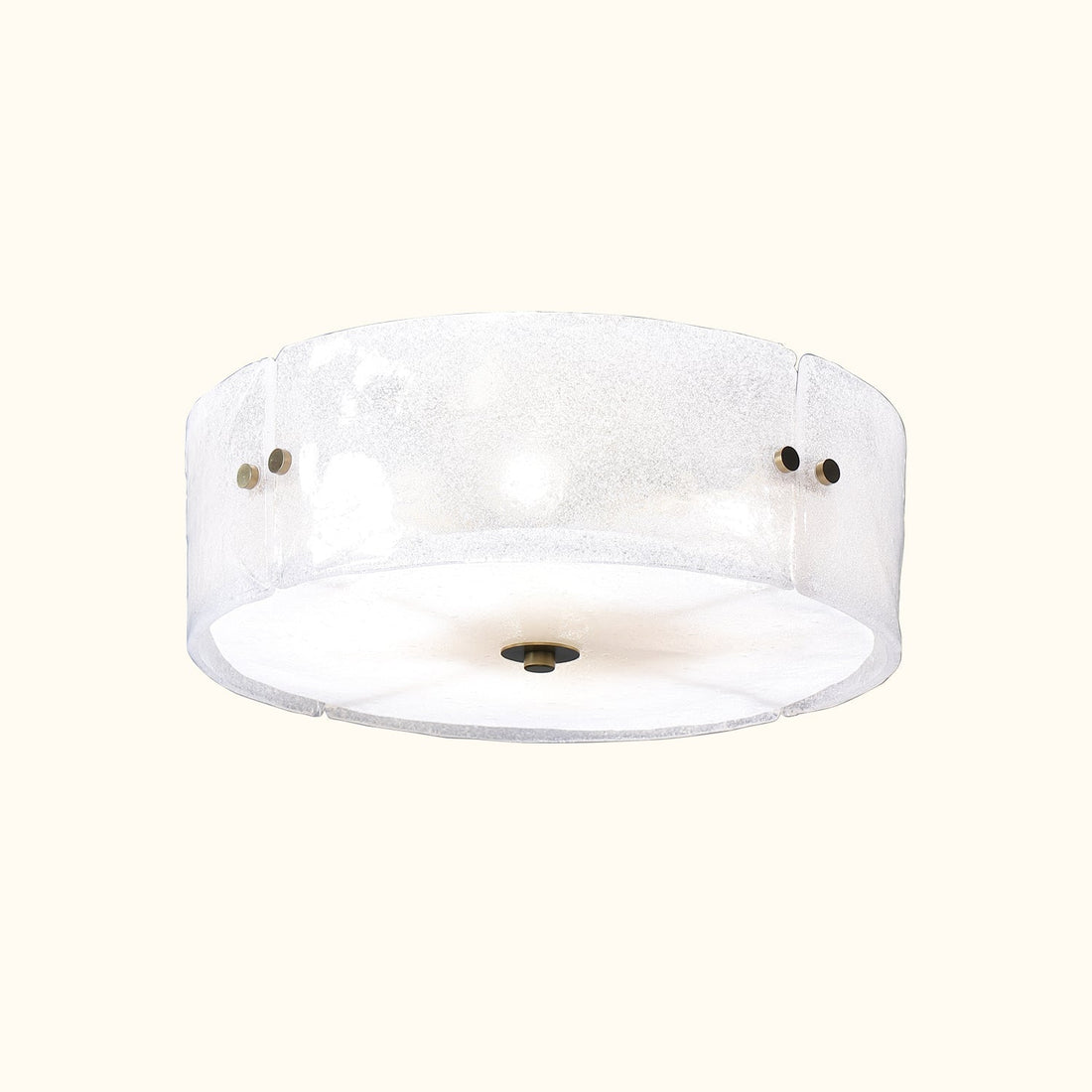 Modern Antique Brass Textured Glass Ceiling Light - D41cm * H21cm / D16.1" * H8.3"CopperJoyfuzzy