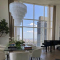 Modern Art Design 3/4/5/7 - Tier Hand - blown Glass Tiered Chandelier - Joyfuzzy