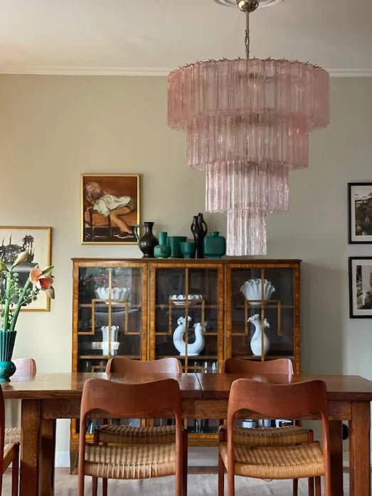 Modern Art Design 3/4/5/7 - Tier Hand - blown Glass Tiered Chandelier - Joyfuzzy