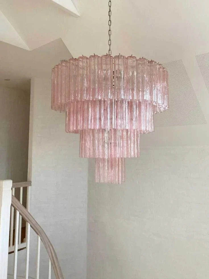 Modern Art Design 3/4/5/7 - Tier Hand - blown Glass Tiered Chandelier - Joyfuzzy