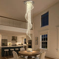 Modern Art Design Crystal Spiral Raindrop Chandelier - Joyfuzzy