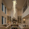 Modern Art Design Crystal Spiral Raindrop Chandelier - Joyfuzzy
