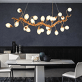 Modern Art Extra Large Branch Style Chandelier with Clear Bubble Glass Eggs for Dining Room and Living Room - 12 Lights: L39.4