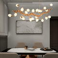 Modern Art Extra Large Branch Style Chandelier with Clear Bubble Glass Eggs for Dining Room and Living Room - 12 Lights: L39.4