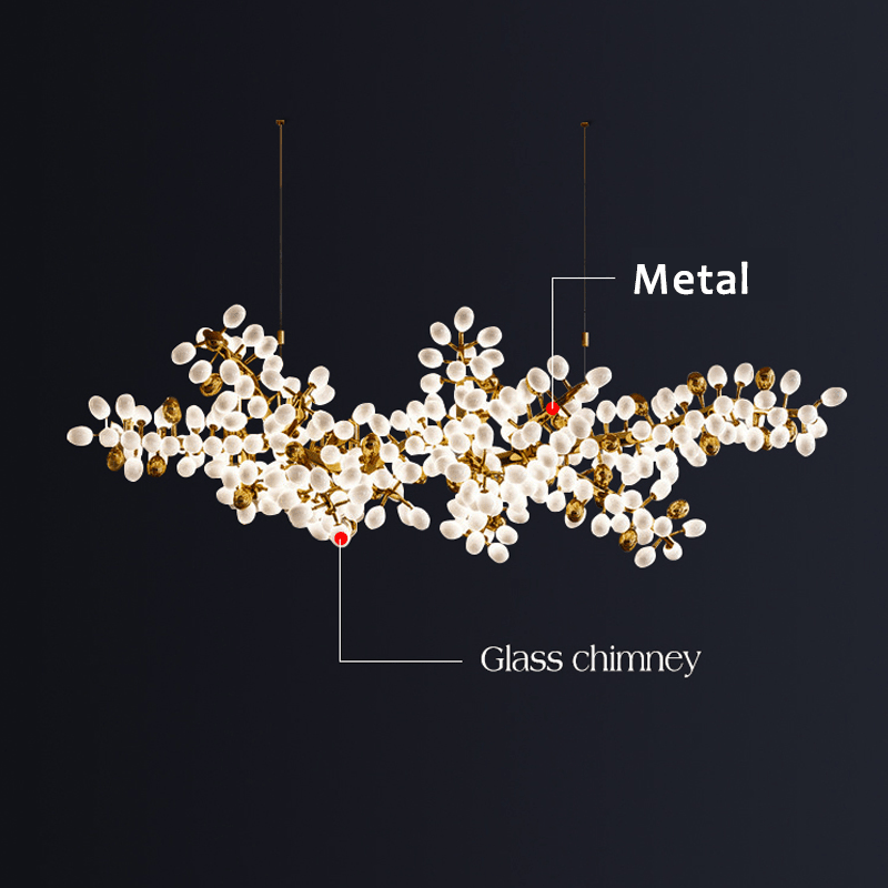 Modern Artistic Linear Elegant Grape Extra Large Chandelier - 70.9" LJoyfuzzy