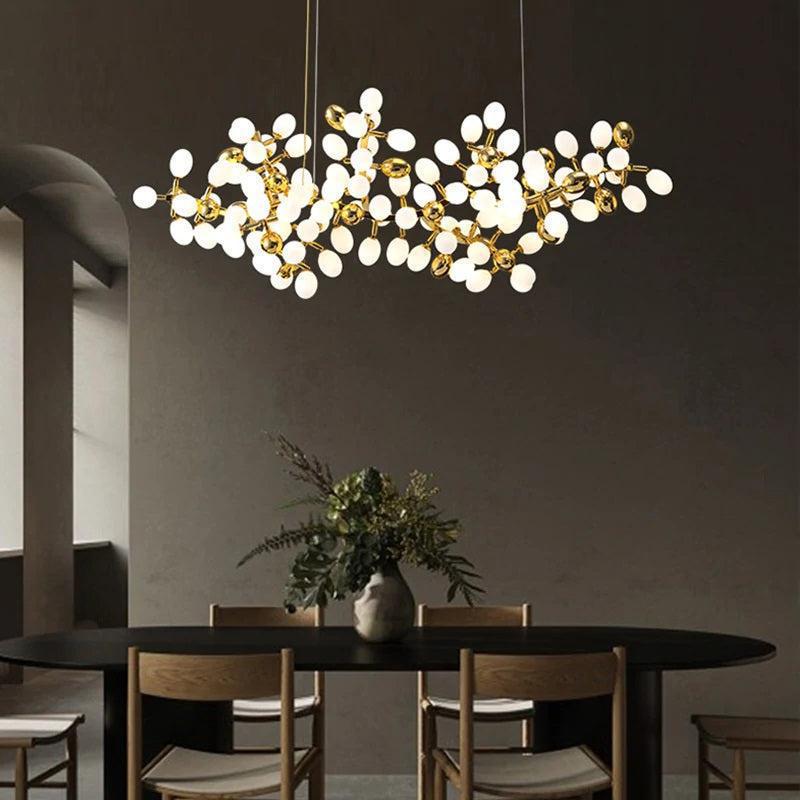Modern Artistic Linear Grape Chandelier - 47.2" LJoyfuzzy