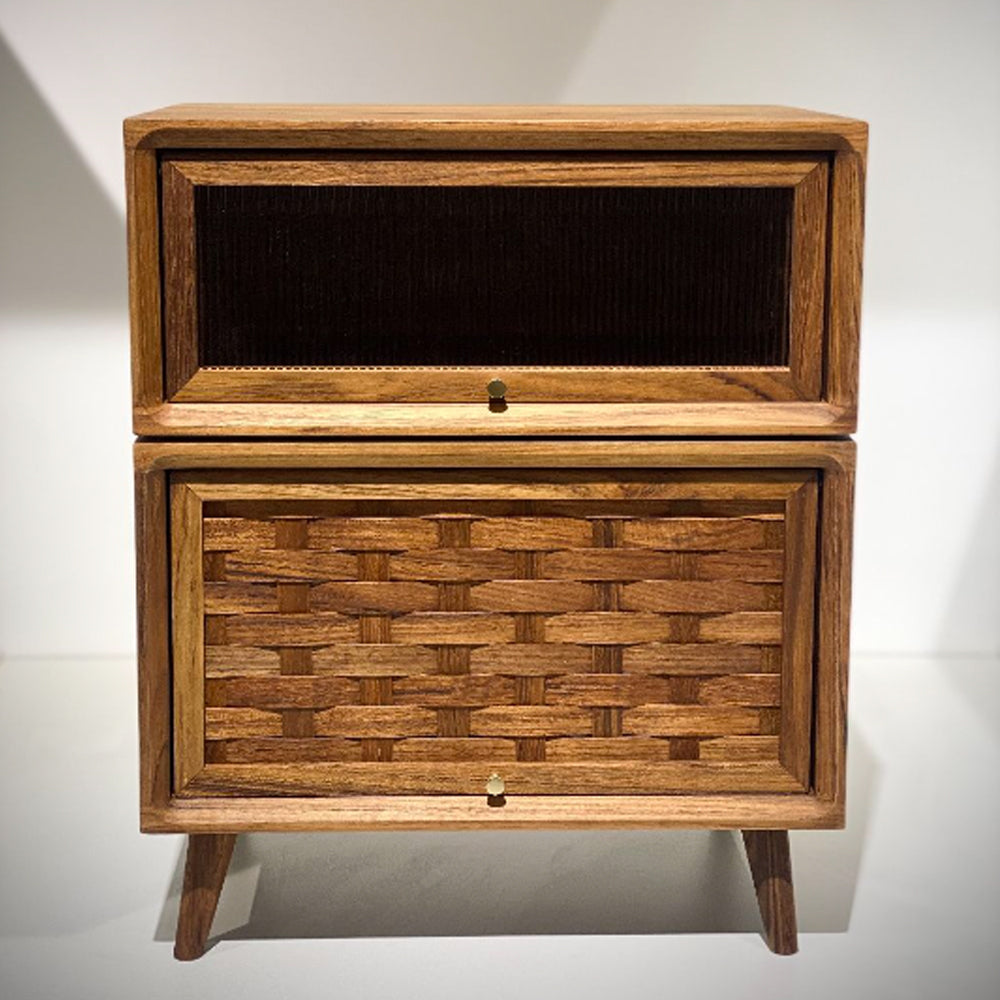 Teak Wood Nightstand image 1