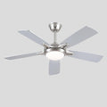 Modern Ceiling Fans with Lights 6 Speeds Reversible Dual Finish Wooden Blades 52