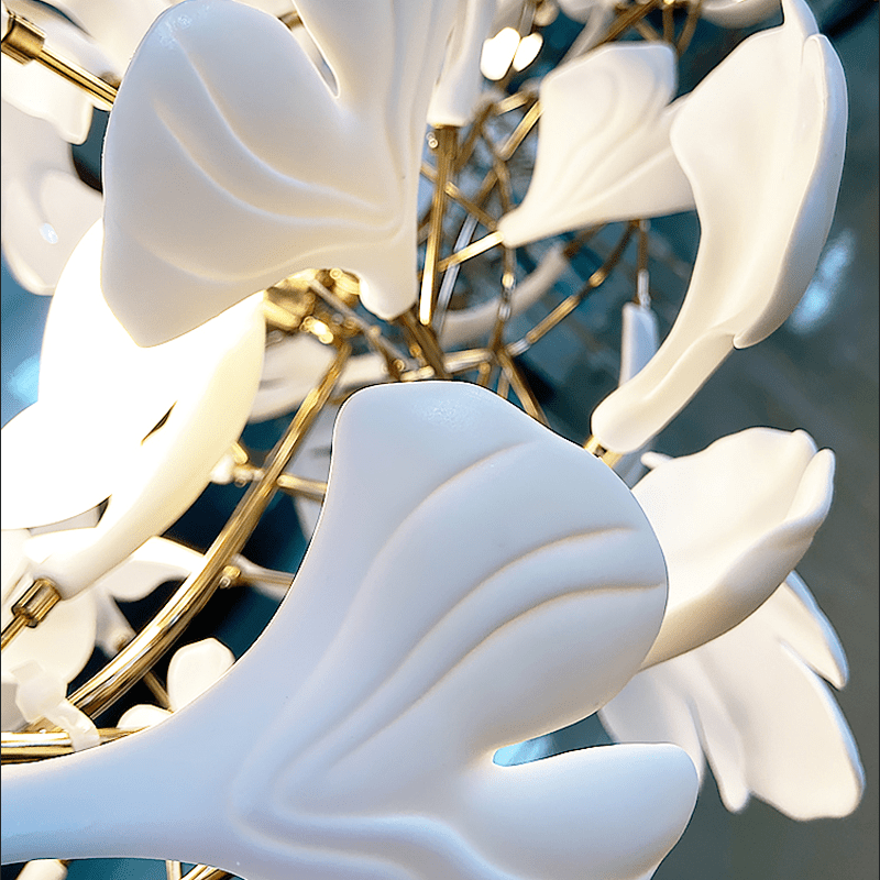 Modern Ceramic Ginkgo Chandelier - 47.24" LJoyfuzzy