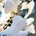 Modern Ceramic Ginkgo Chandelier - 47.24