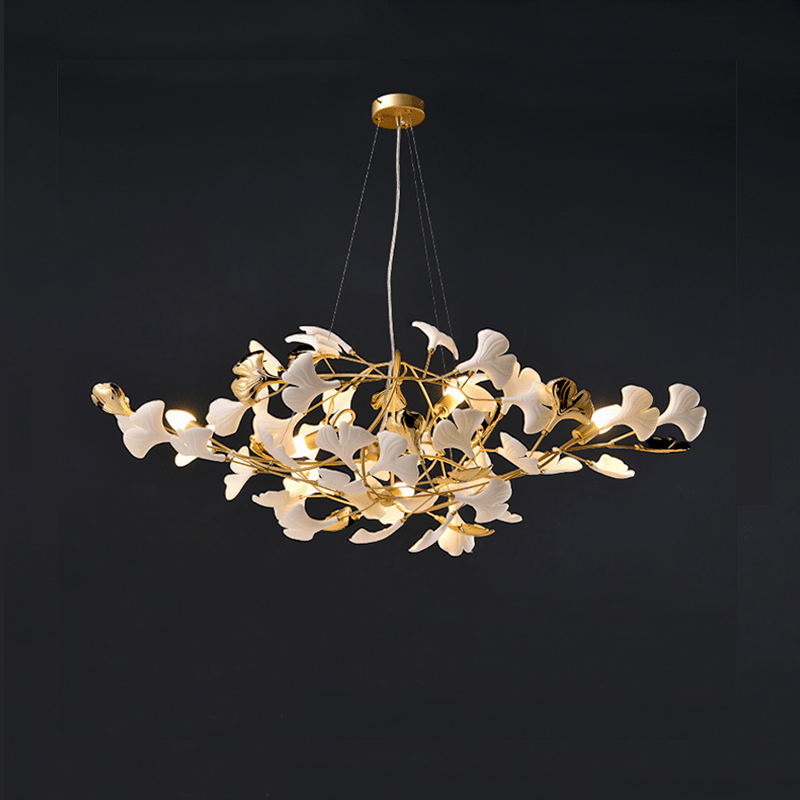 Modern Ceramic Ginkgo Chandelier - 39.37" LJoyfuzzy